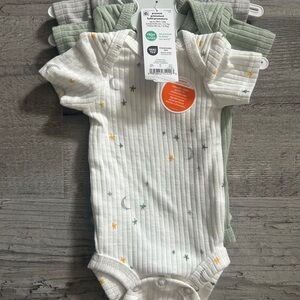 Carter's 3 Pack Ribbed Bodysuits for Preemie New On Hanger